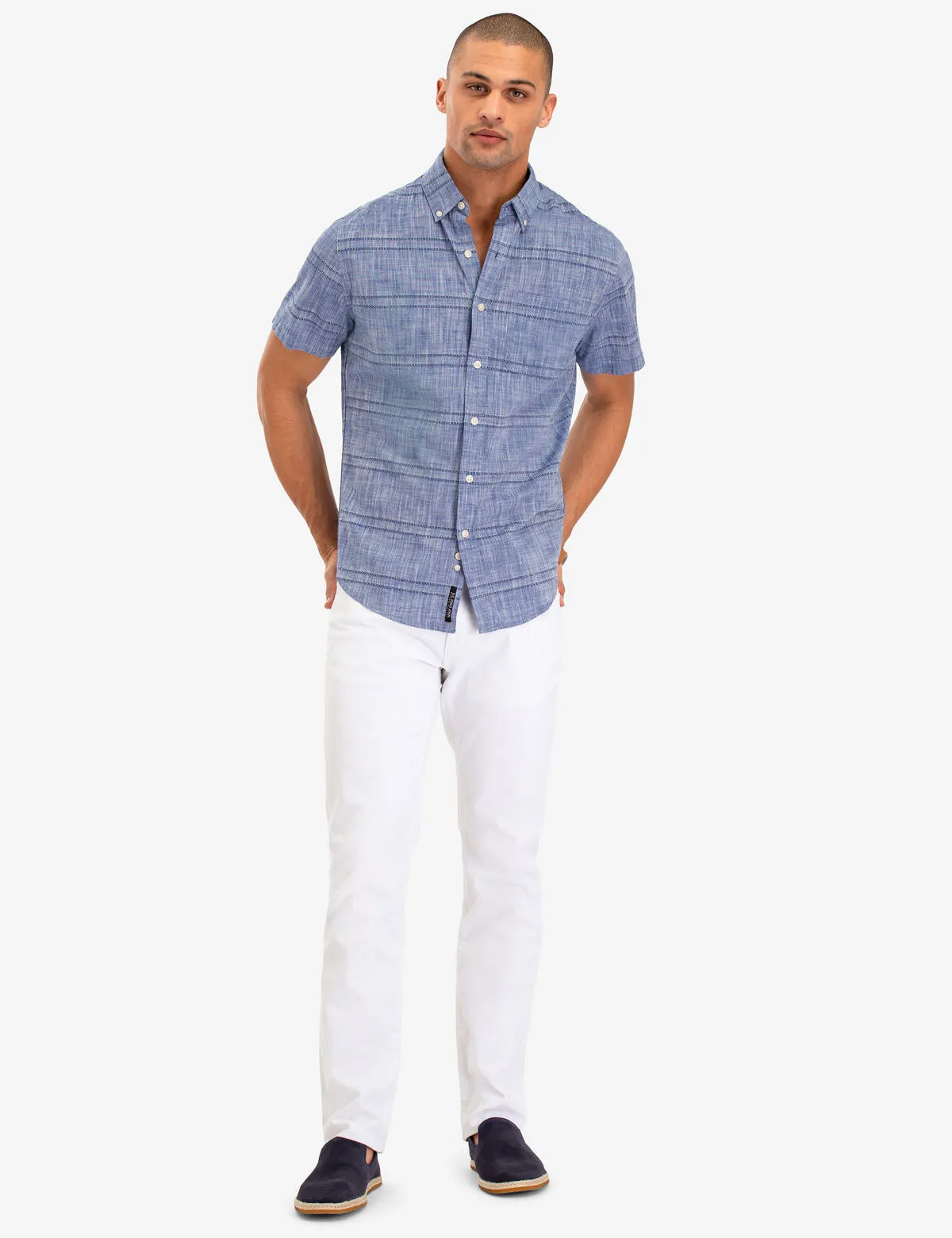 STRIPED DOBBY SHORT SLEEVE SHIRT sold by U.S. Polo Assn. product image thumbnail 2