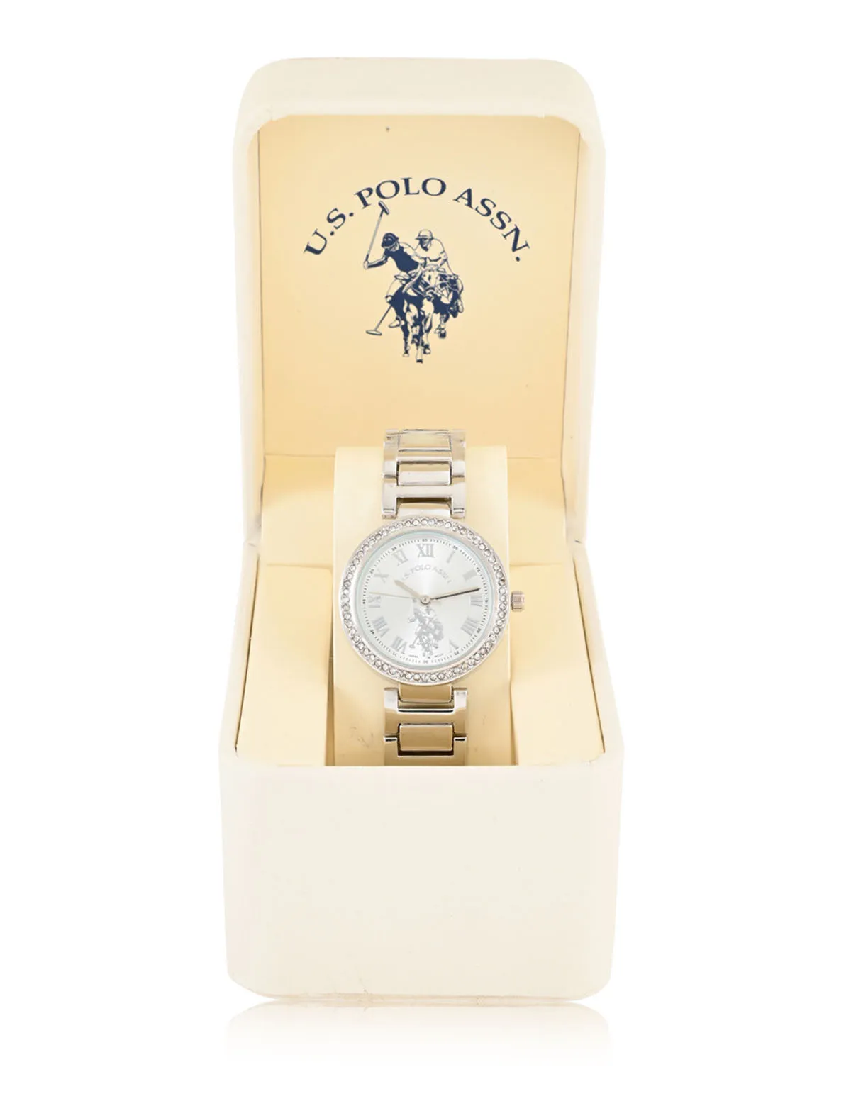 LADIES SILVERTONE BRACELET WATCH sold by U.S. Polo Assn. product image thumbnail 3