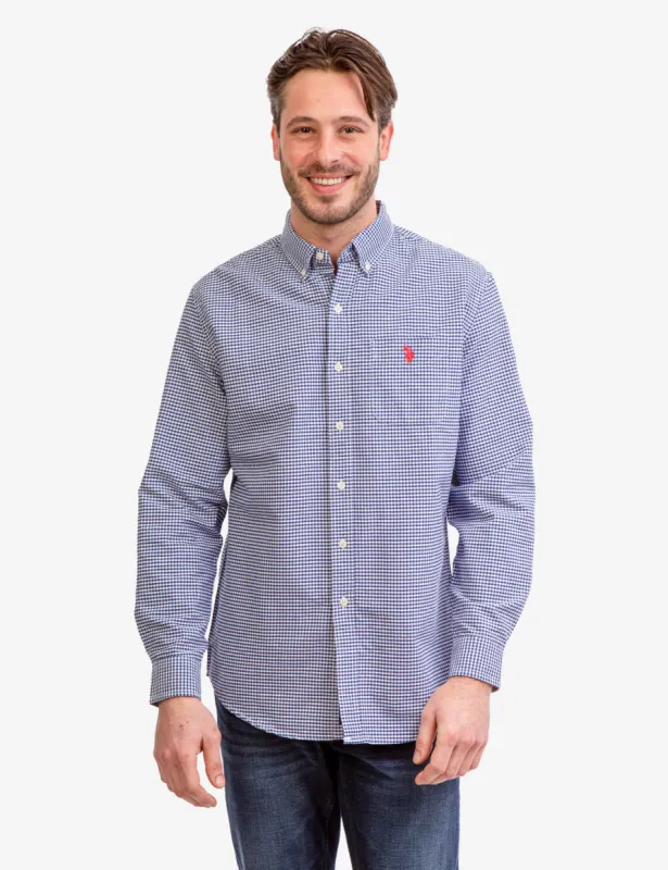 LONG SLEEVE GINGHAM OXFORD SHIRT sold by U.S. Polo Assn.