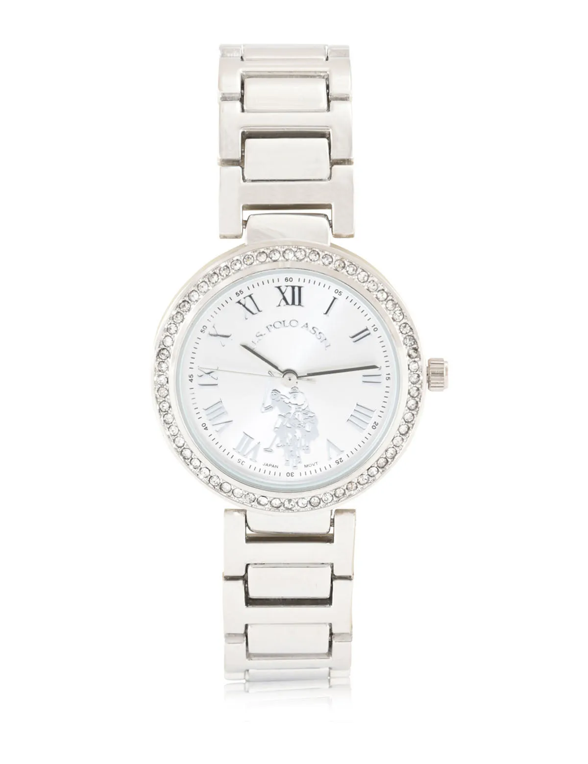 LADIES SILVERTONE BRACELET WATCH sold by U.S. Polo Assn. product image thumbnail 4