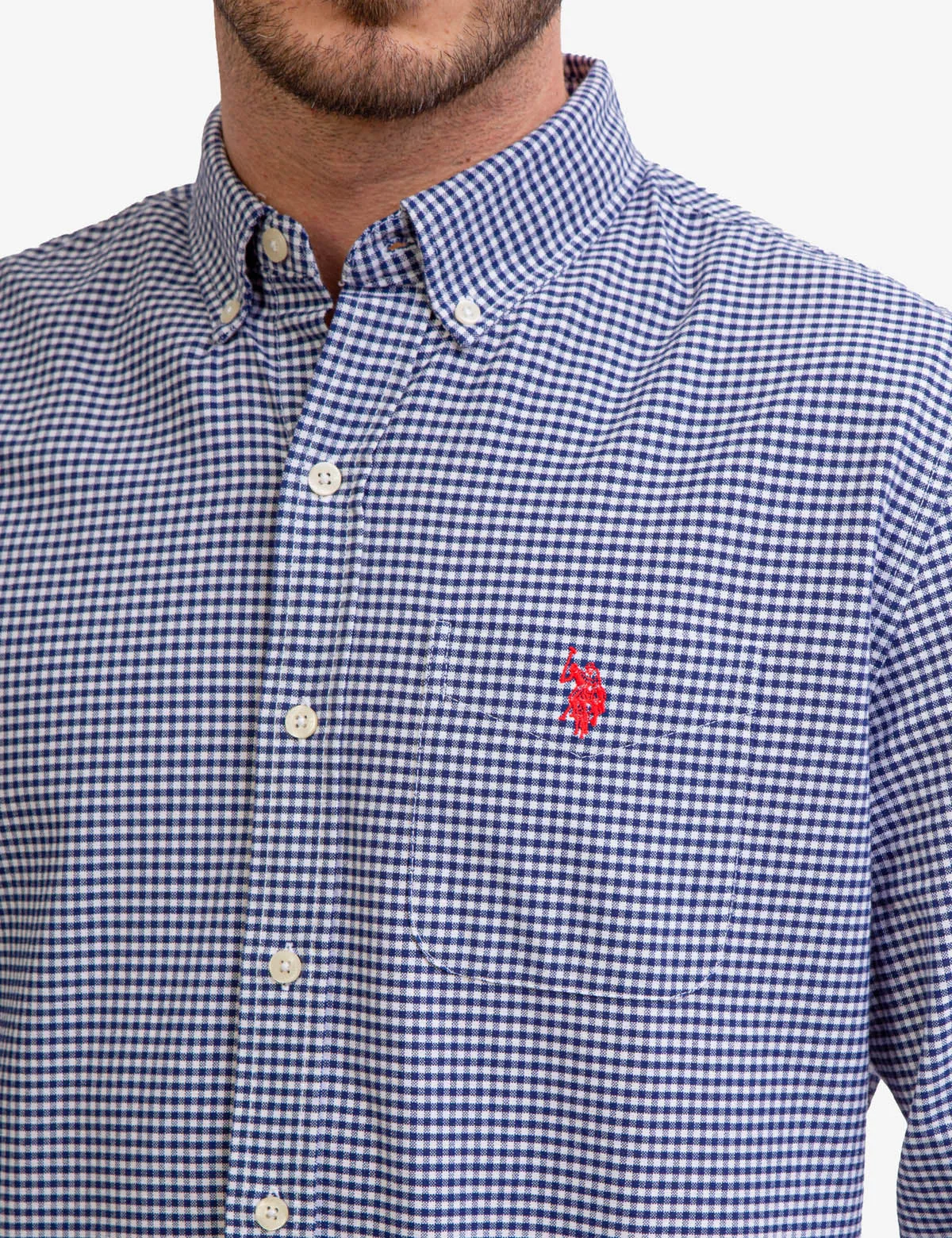 LONG SLEEVE GINGHAM OXFORD SHIRT sold by U.S. Polo Assn. product image thumbnail 5