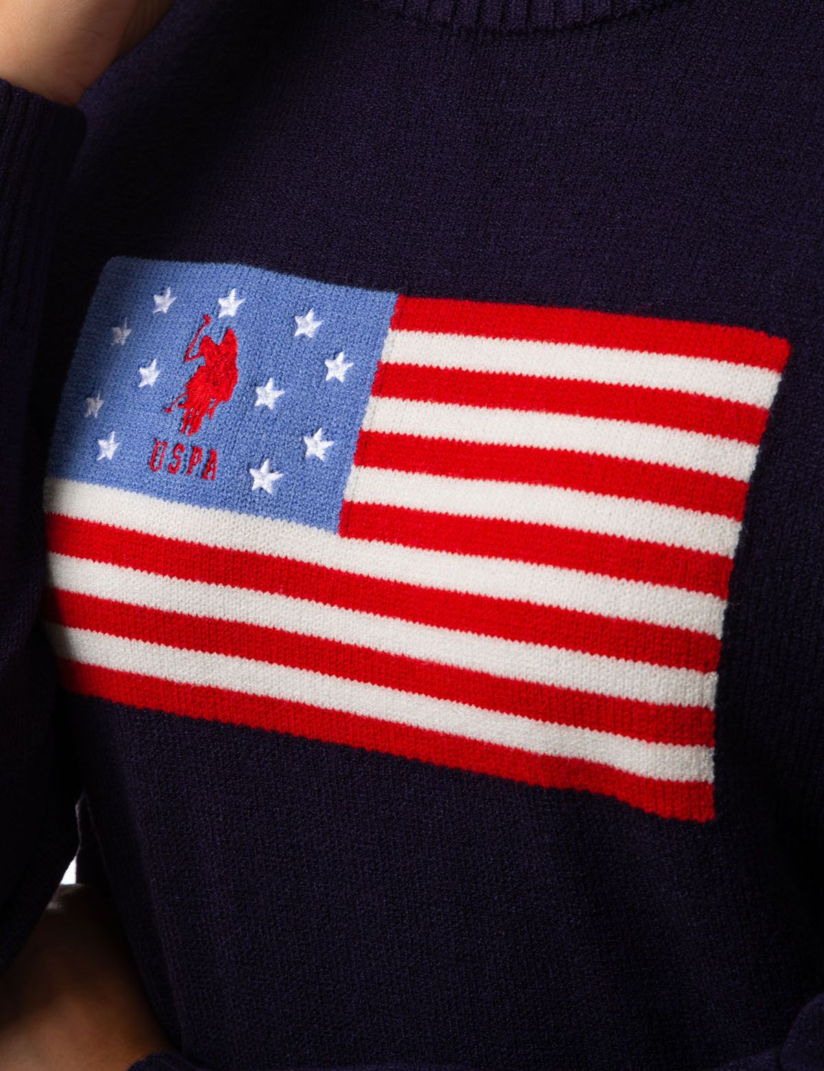 USPA FLAG CREW NECK SWEATER sold by U.S. Polo Assn. product image thumbnail 4