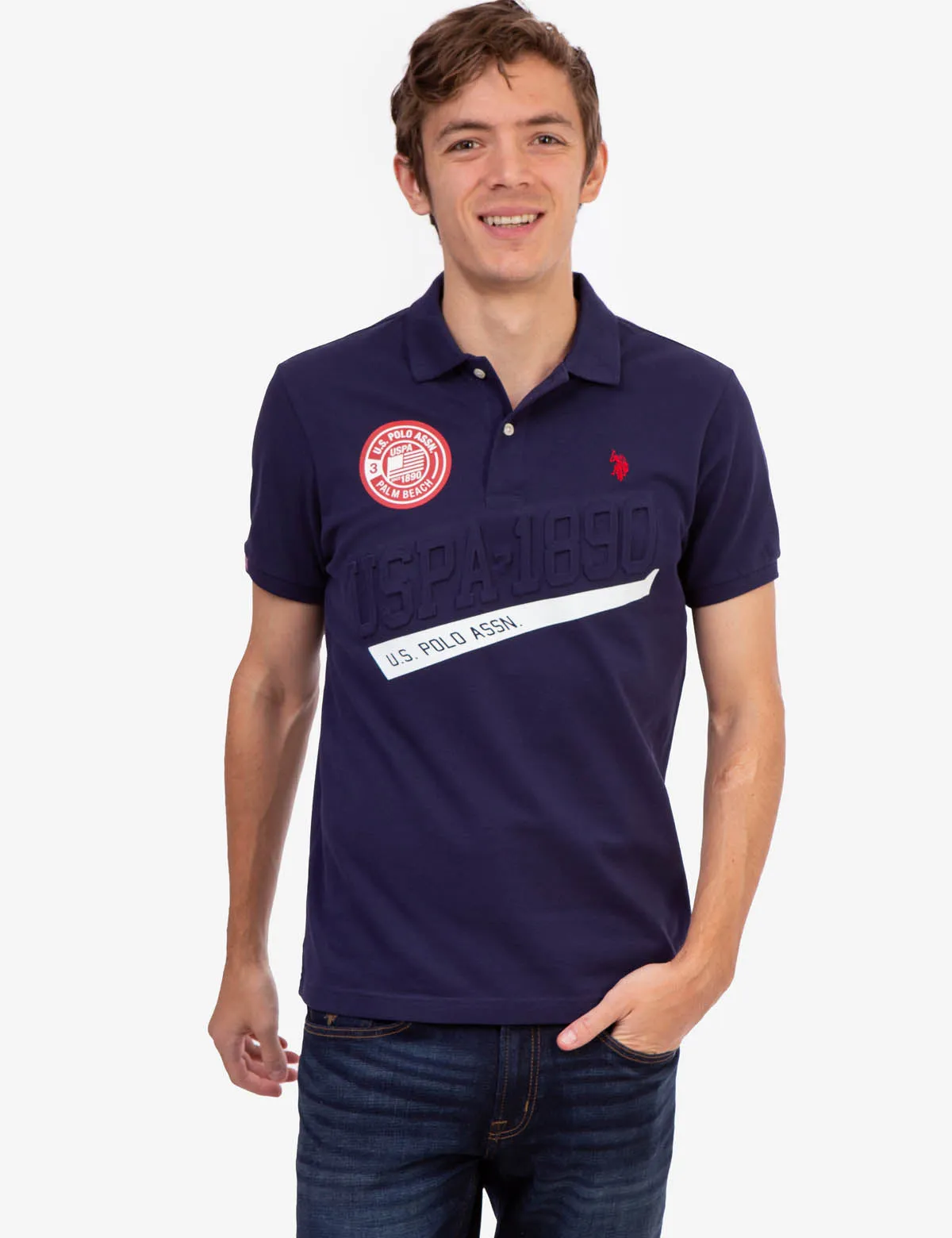 USPA GRAPHIC PIQUE POLO SHIRT sold by U.S. Polo Assn.