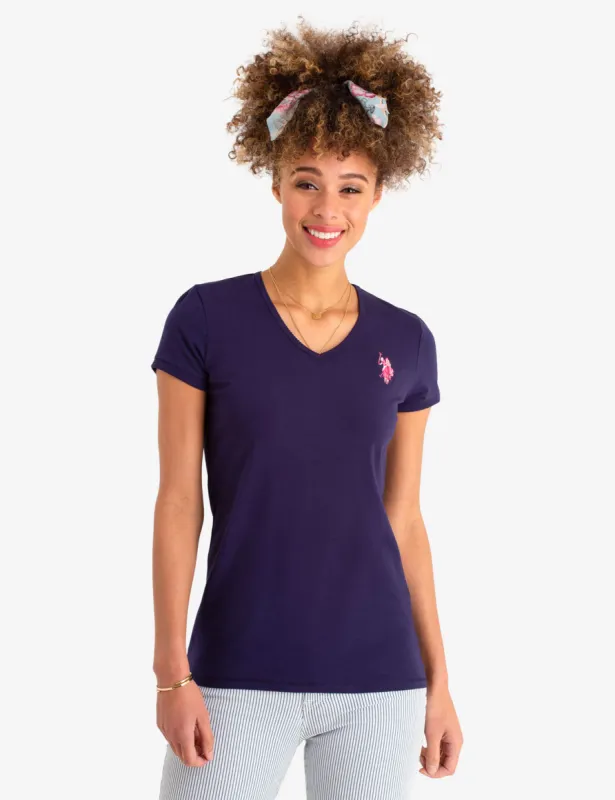 SCALLOP V-NECK T-SHIRT sold by U.S. Polo Assn.