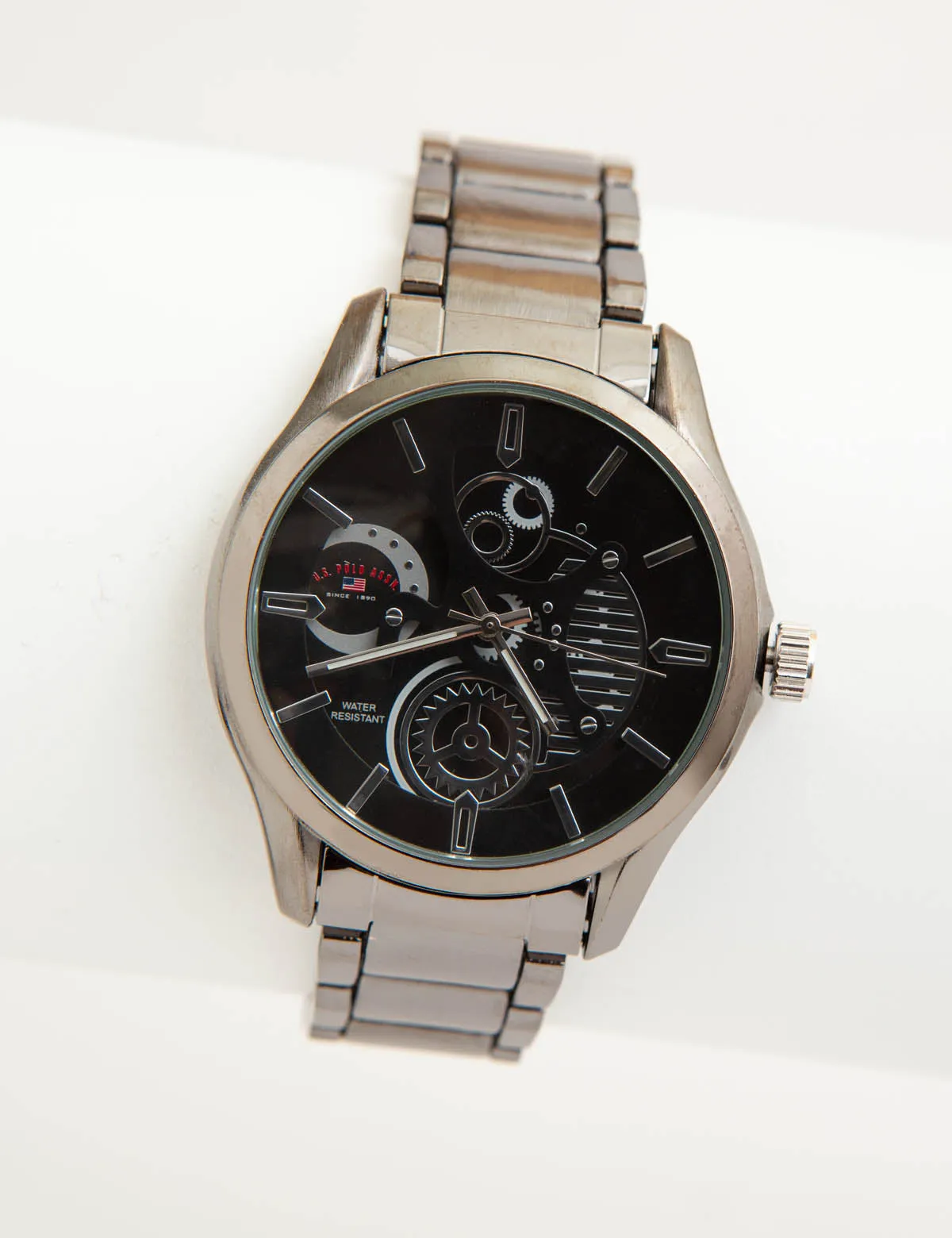 MEN'S GUNMETAL SKELETON DRESS WATCH sold by U.S. Polo Assn.