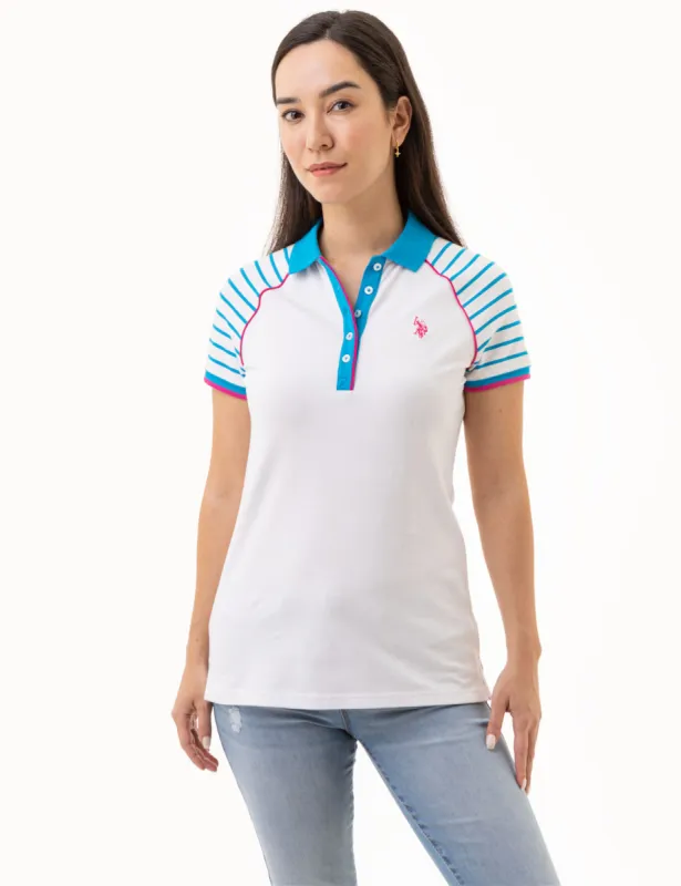 RAGLAN STRIPE POLO SHIRT sold by U.S. Polo Assn.
