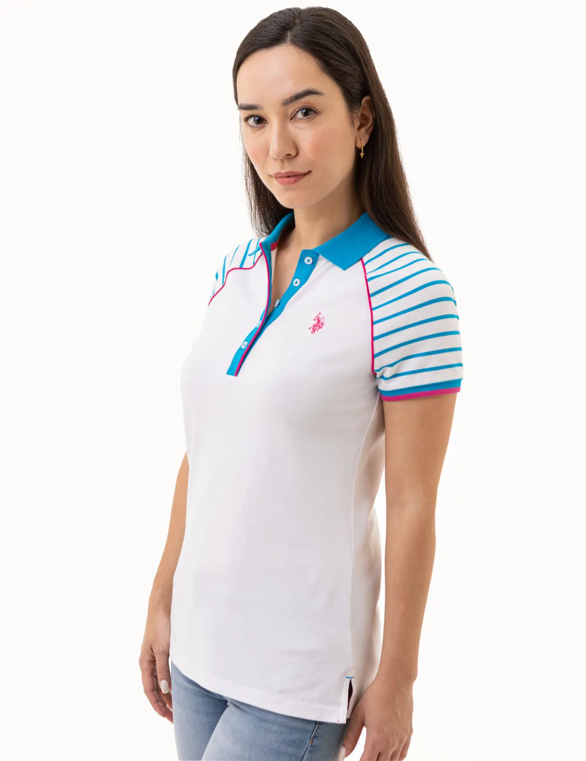 RAGLAN STRIPE POLO SHIRT sold by U.S. Polo Assn. product image thumbnail 3