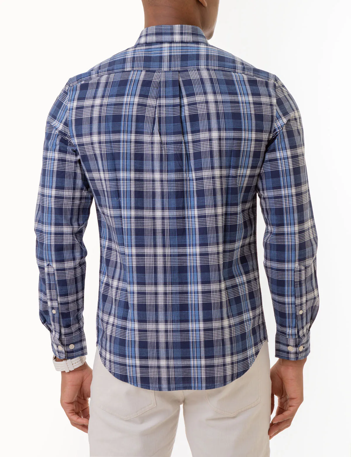 PLAID LONG SLEEVE WOVEN SHIRT WITH POCKET sold by U.S. Polo Assn. product image thumbnail 4