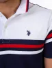 STRIPE COLOR BLOCK POLO SHIRT sold by U.S. Polo Assn.