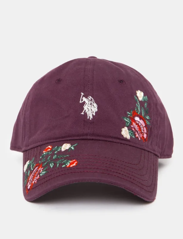 FLORAL LOGO BASEBALL CAP sold by U.S. Polo Assn.