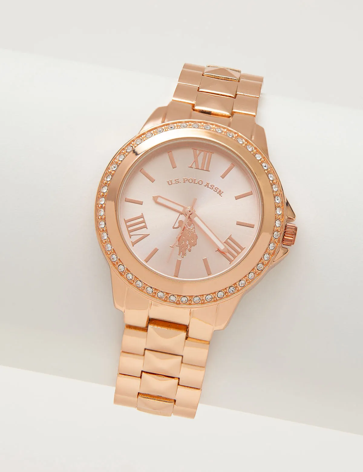 LADIES ROSE GOLD CRYSTAL WATCH sold by U.S. Polo Assn.