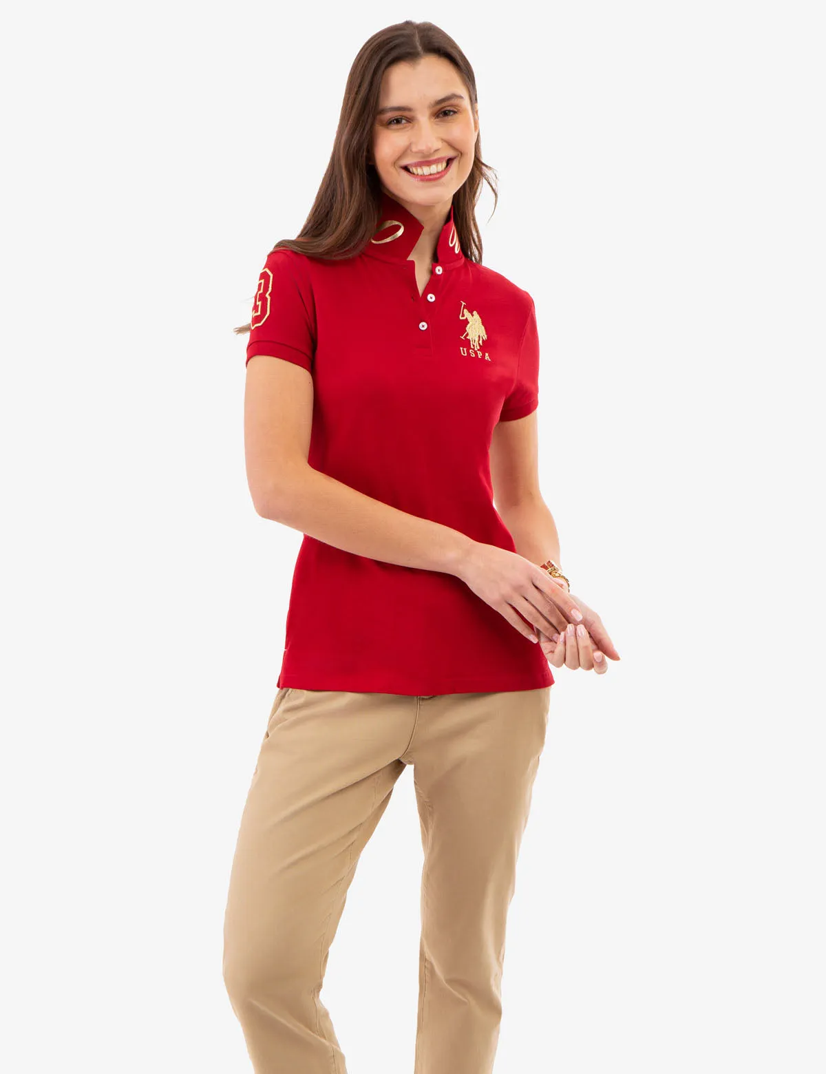 USPA METALLIC PRINT POLO SHIRT sold by U.S. Polo Assn. product image thumbnail 5