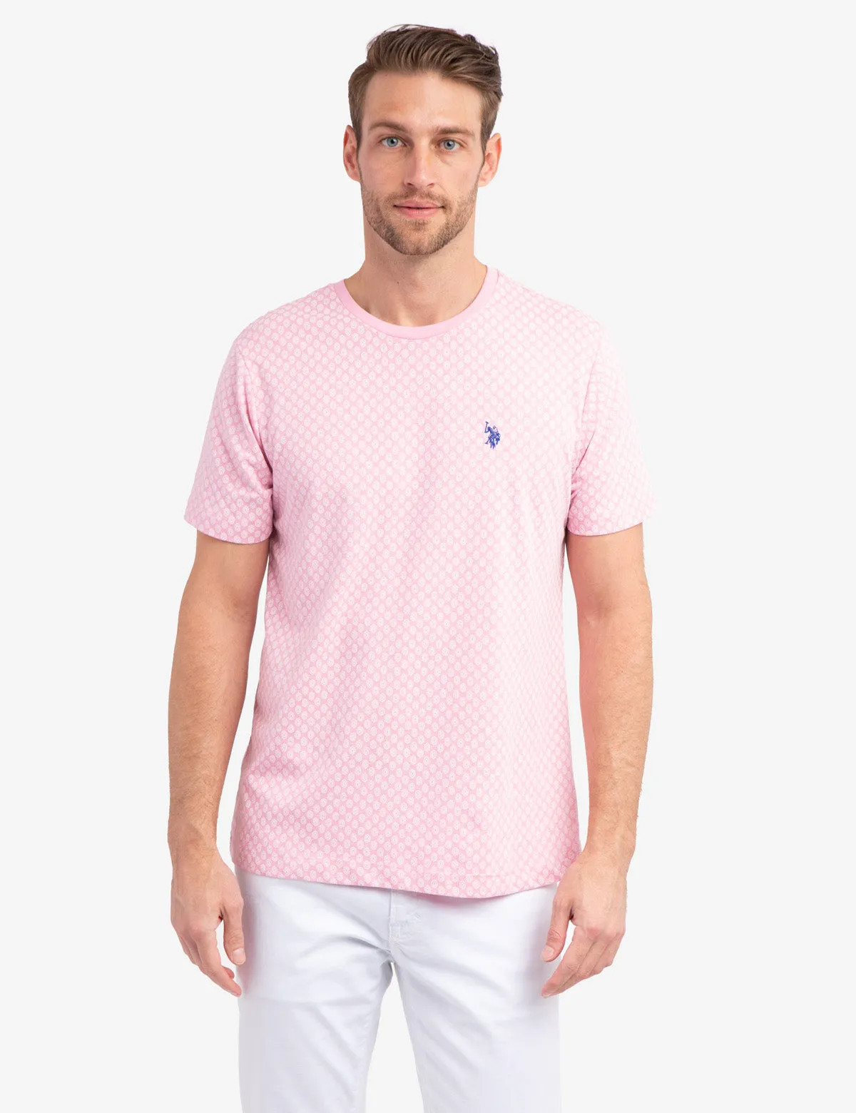 DITZY ALL OVER PRINT CREW NECK T-SHIRT sold by U.S. Polo Assn.