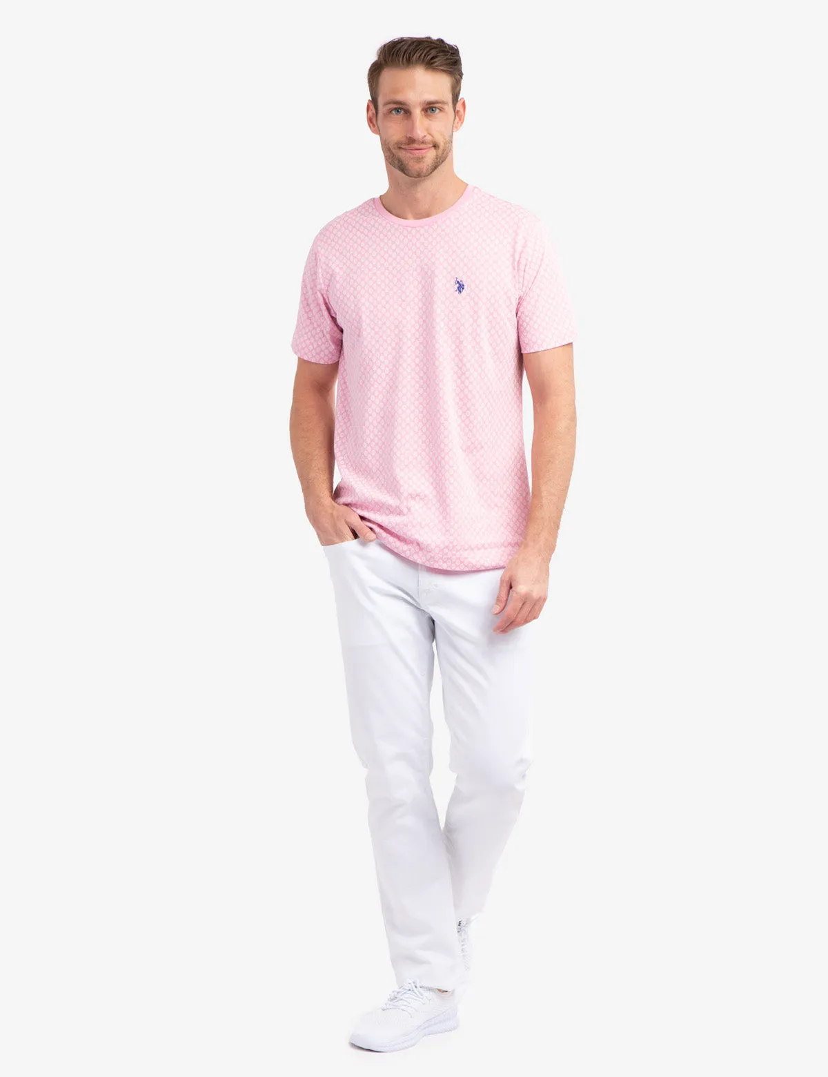 DITZY ALL OVER PRINT CREW NECK T-SHIRT sold by U.S. Polo Assn. product image thumbnail 3