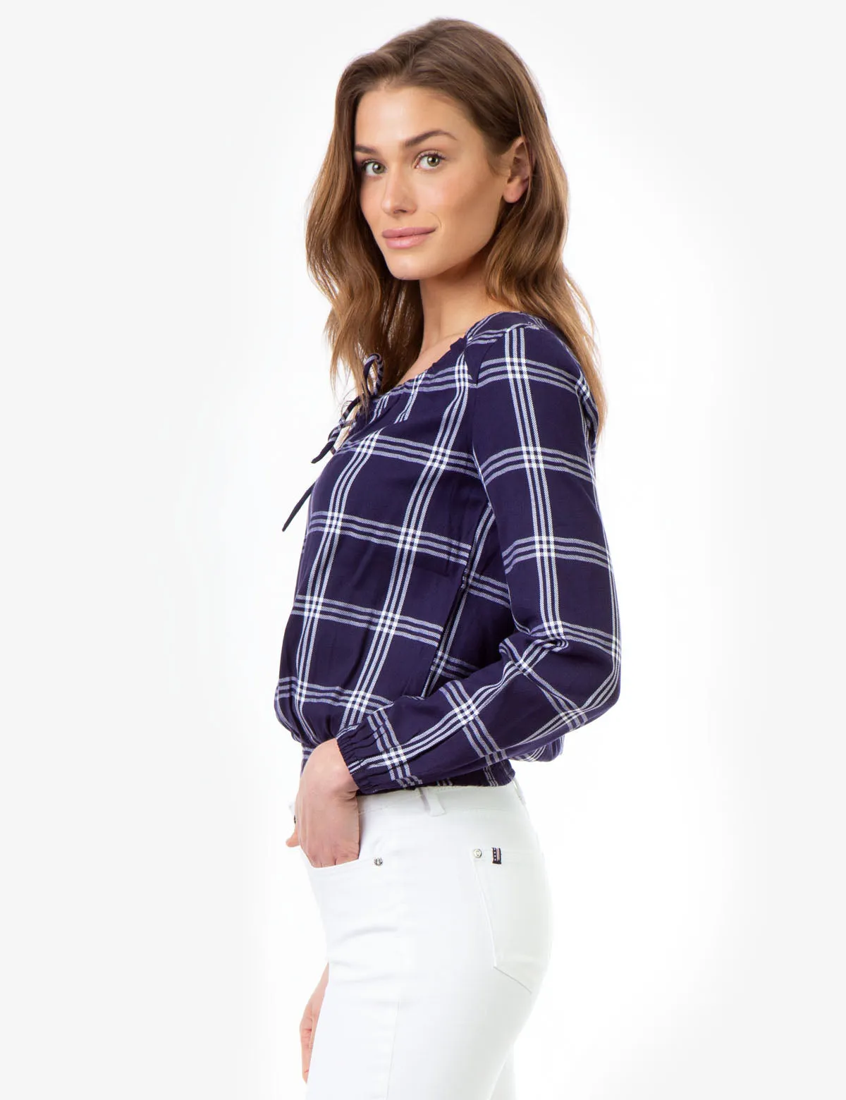 SMOCKED PLAID SHIRT sold by U.S. Polo Assn. product image thumbnail 4