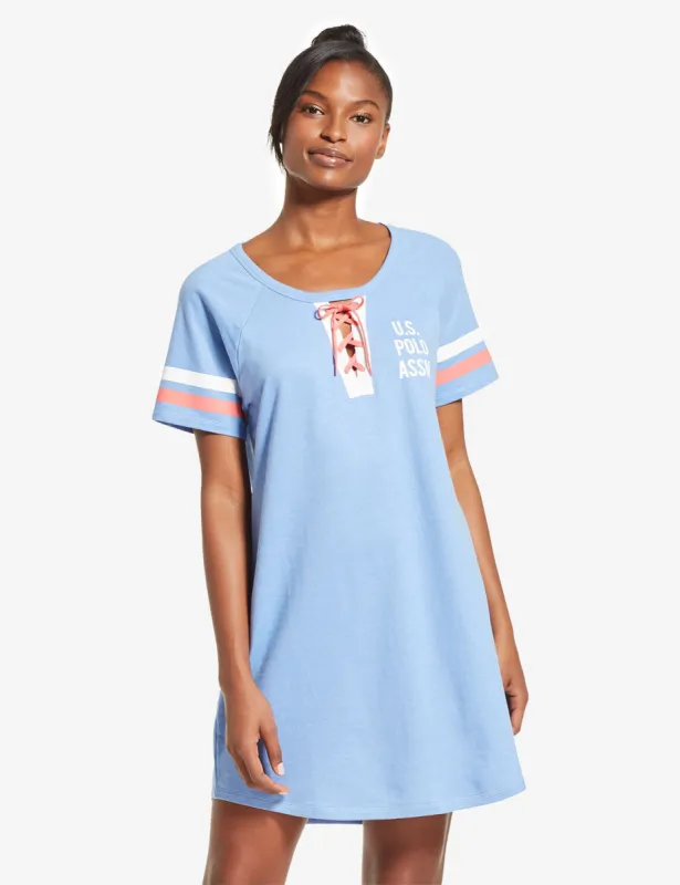 U.S. POLO ASSN. LACE UP DORMSHIRT sold by U.S. Polo Assn.