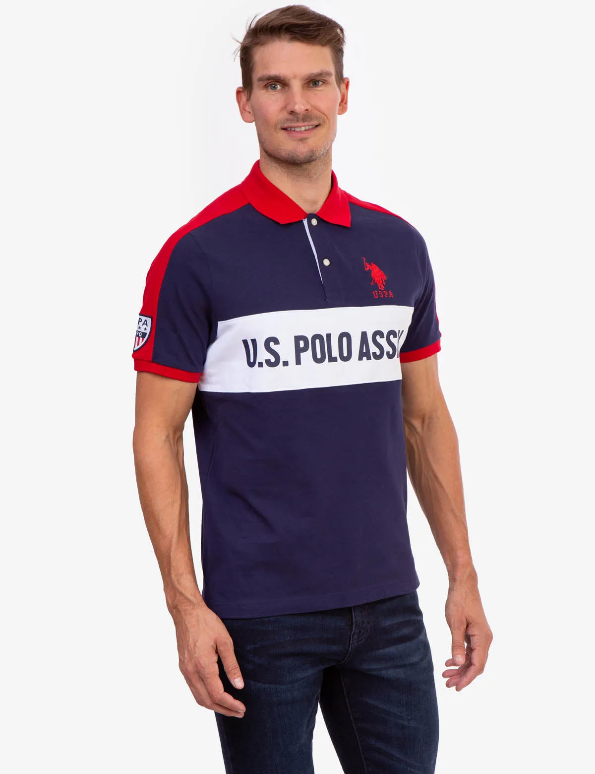 U.S. POLO ASSN. COLORBLOCK POLO SHIRT sold by U.S. Polo Assn.