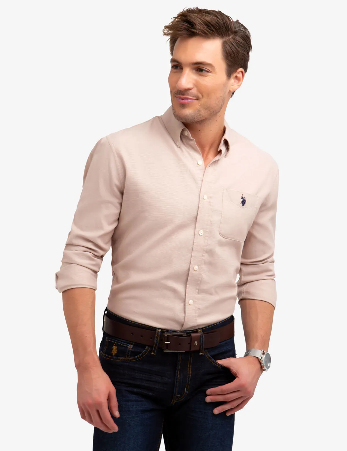SQUARE WEAVE SHIRT sold by U.S. Polo Assn. product image thumbnail 5