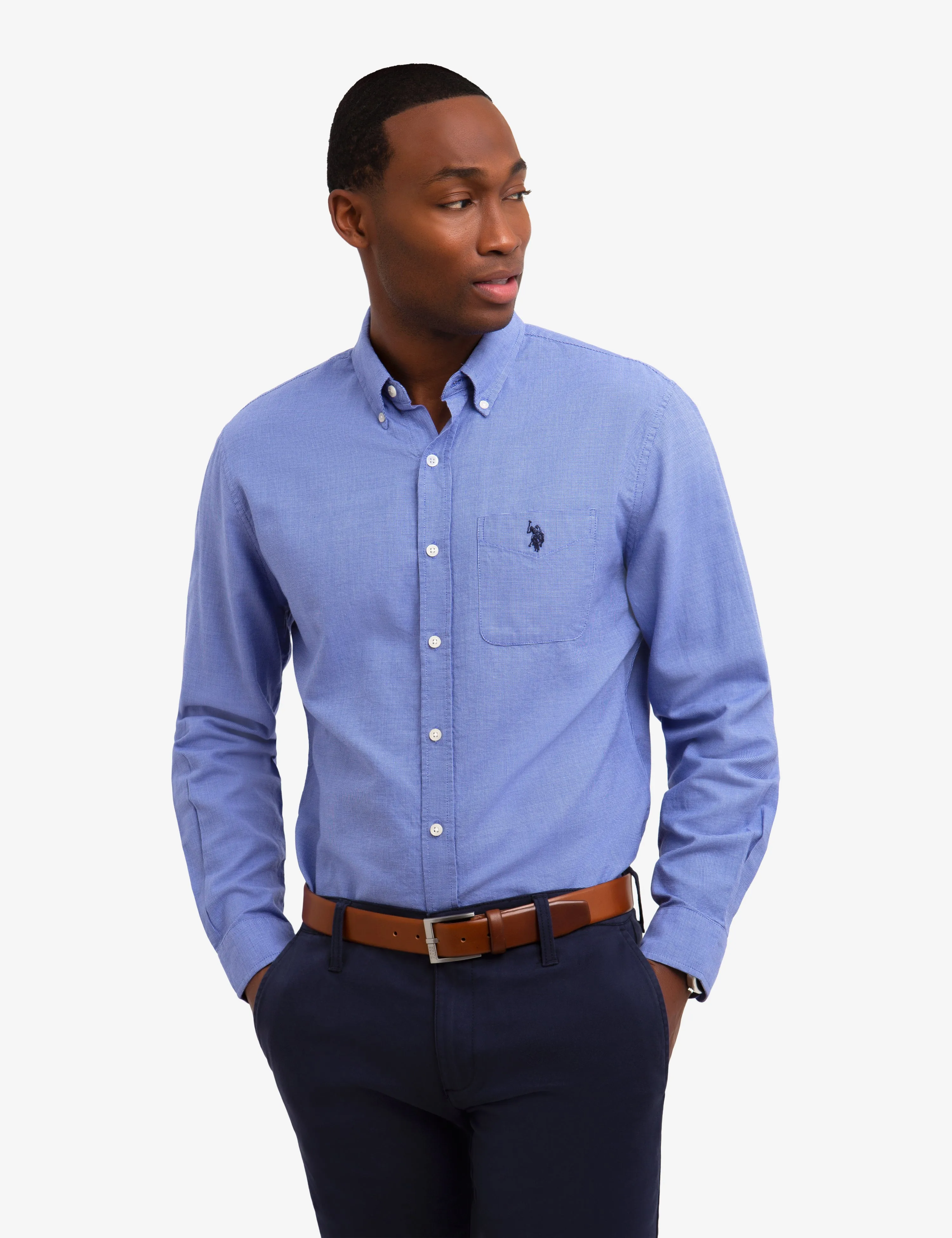 SQUARE WEAVE SHIRT sold by U.S. Polo Assn.