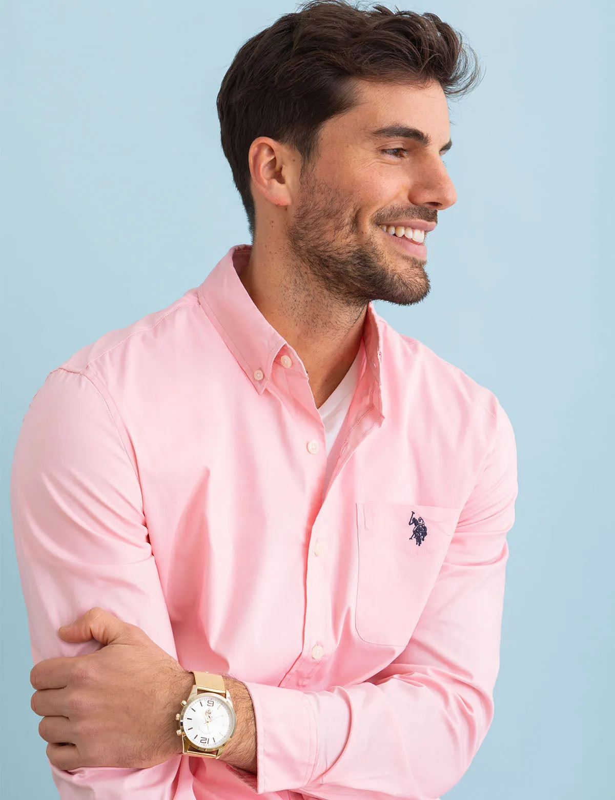 HIS AND HERS GOLD MESH STRAP WATCH SET sold by U.S. Polo Assn. product image thumbnail 4