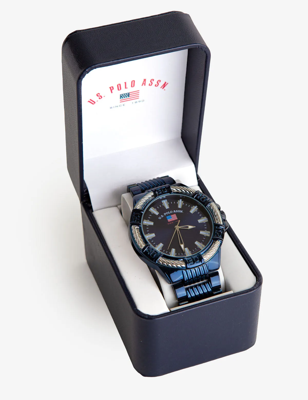 MEN'S BLUETONE BRACELET WATCH WITH ROPE DETAIL sold by U.S. Polo Assn. product image thumbnail 2