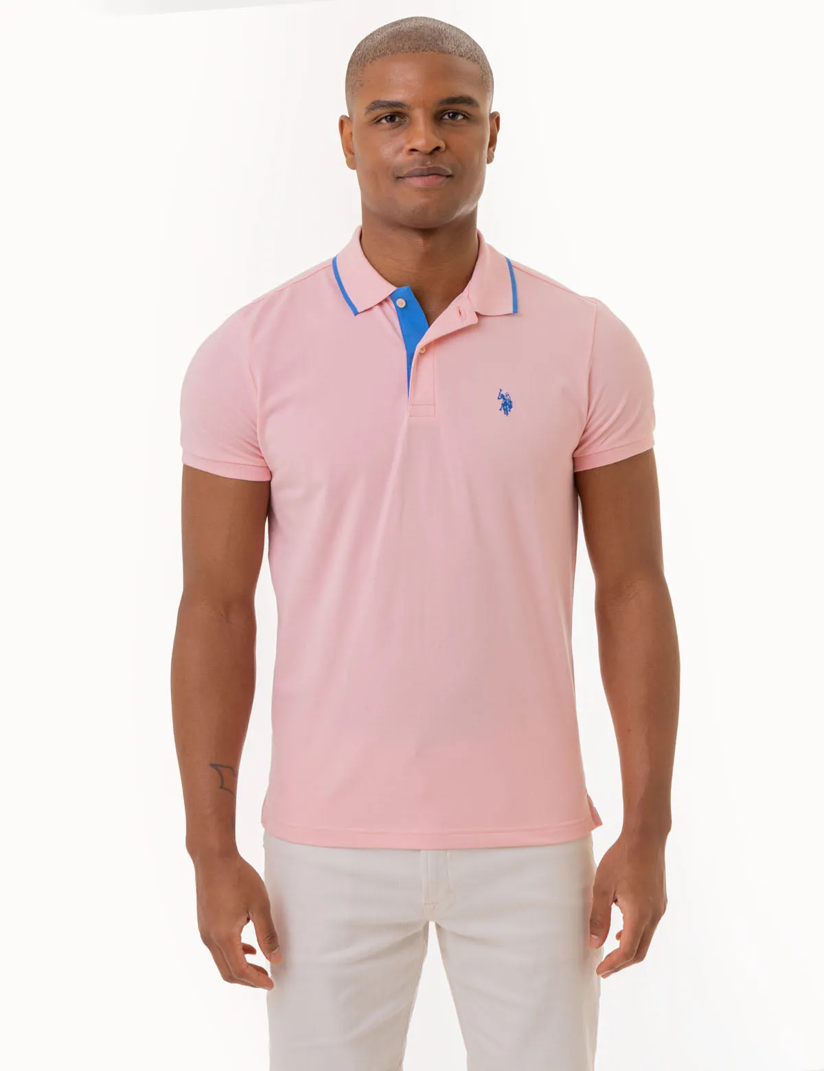 SLIM FIT STRETCH PIQUE SOLID POLO SHIRT sold by U.S. Polo Assn. product image thumbnail 3