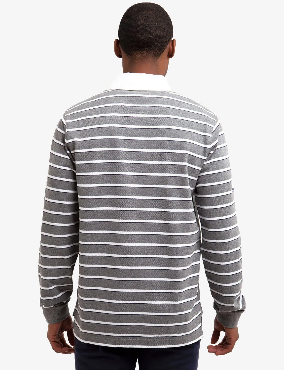 DIAGONAL STRIPE LONG SLEEVE POLO SHIRT sold by U.S. Polo Assn. product image thumbnail 4