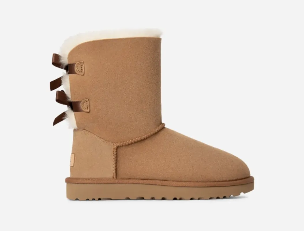 UGG® Women's Bailey Bow II Water-Resistant Boots in Brown/, Size 5 sold by UGG