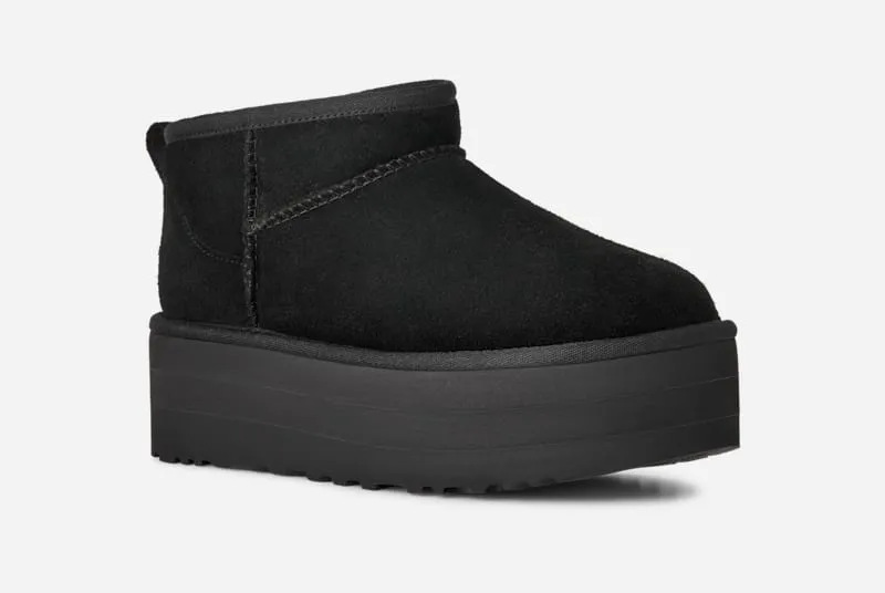 UGG® Women's Classic Ultra Mini Platform Suede Classic Boots in Dried Oregano, Size 9 sold by UGG