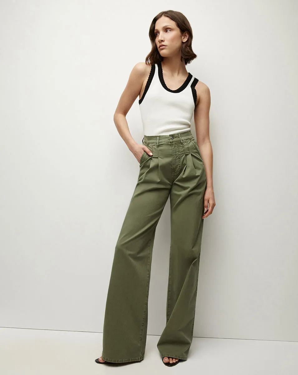 Mia Wide-Leg Pleated Pant sold by Ulla Johnson