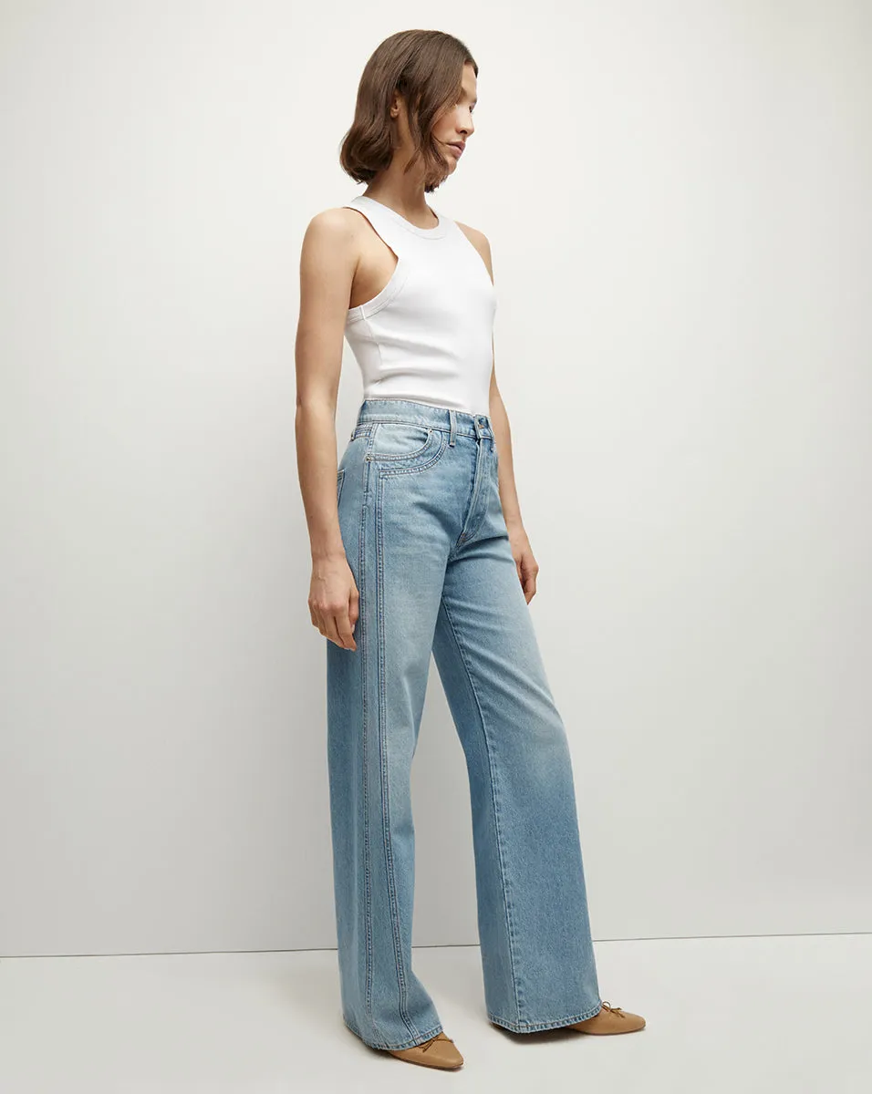 Taylor Double-Seam Wide-Leg Jean sold by Ulla Johnson product image thumbnail 3