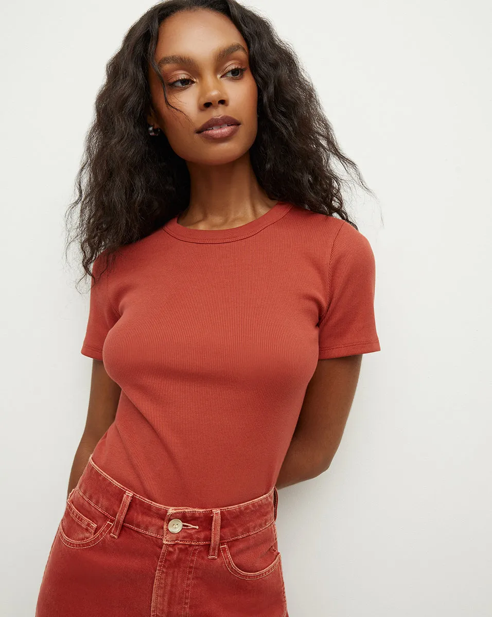 Pruitt Ribbed Tee sold by Ulla Johnson