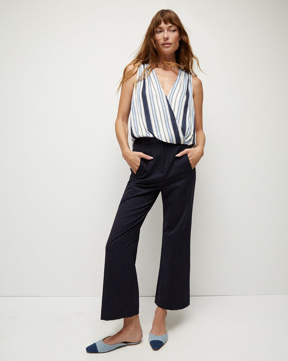 Rahi Striped Stretch-Silk Top sold by Ulla Johnson product image thumbnail 2
