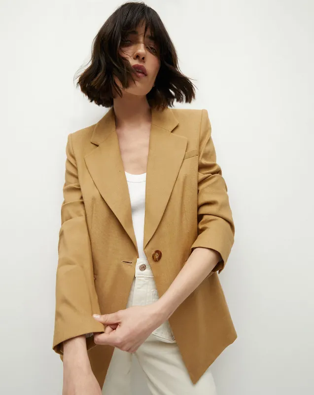 Hayward Stretch-Linen Dickey Jacket sold by Ulla Johnson