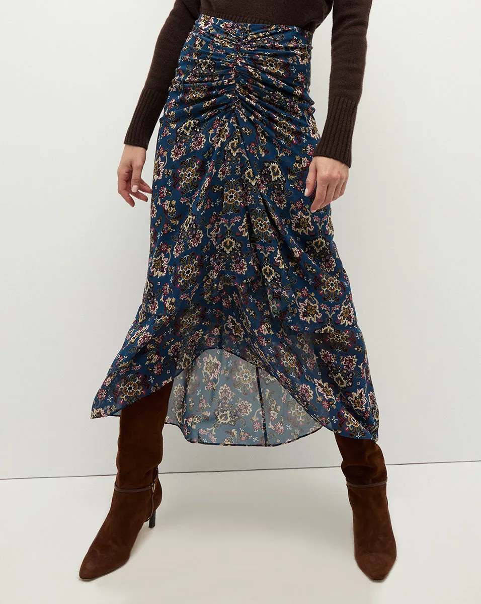Sira Ruched Silk Skirt sold by Ulla Johnson product image thumbnail 2