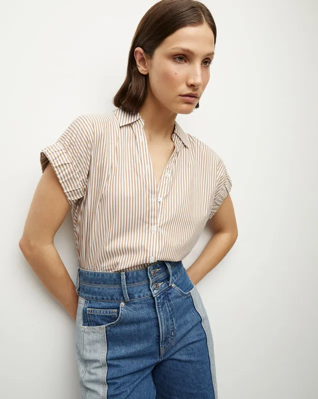 Matera Cotton Button-Down Shirt sold by Ulla Johnson
