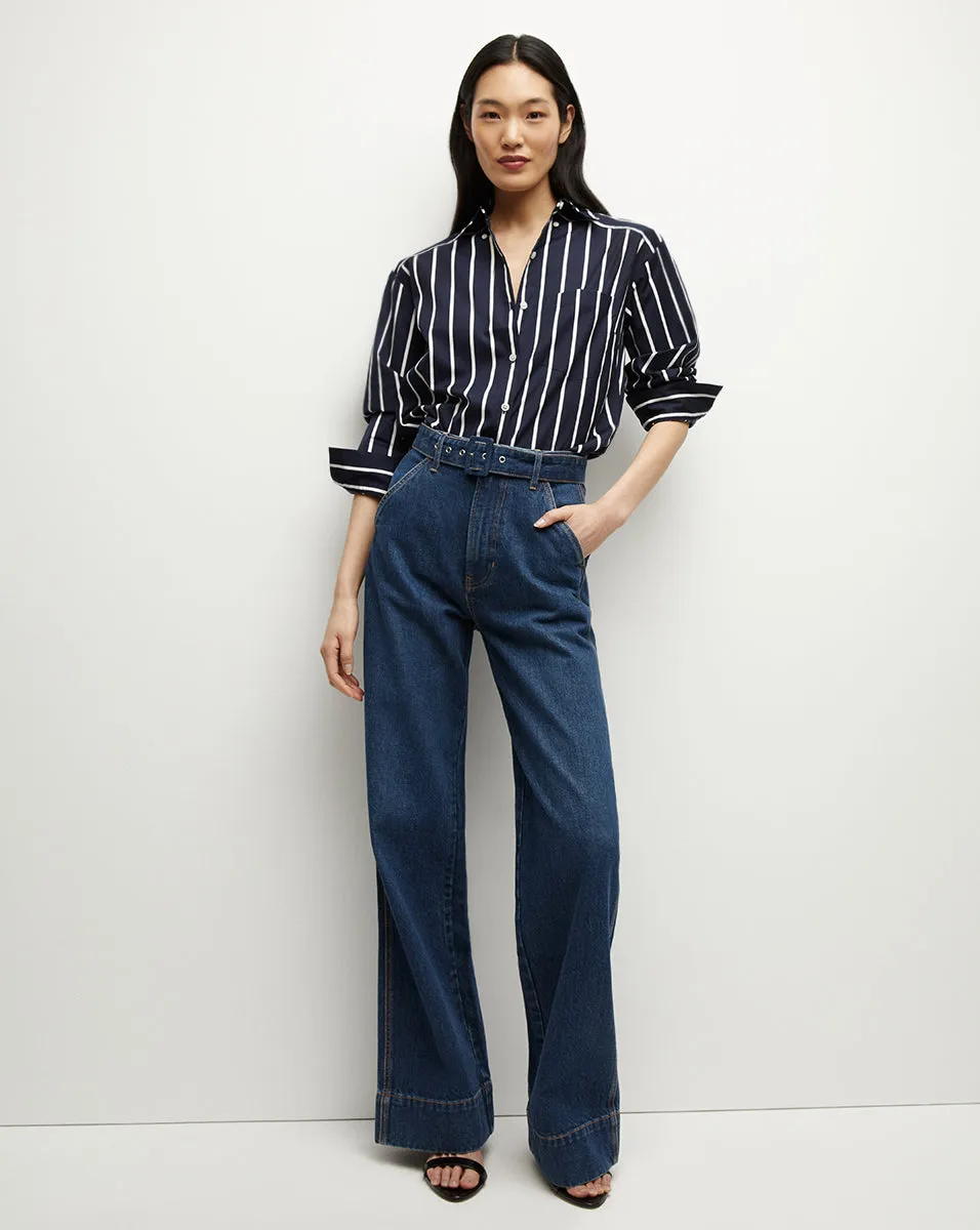 Lloyd Striped Button-Down Shirt sold by Ulla Johnson product image thumbnail 2
