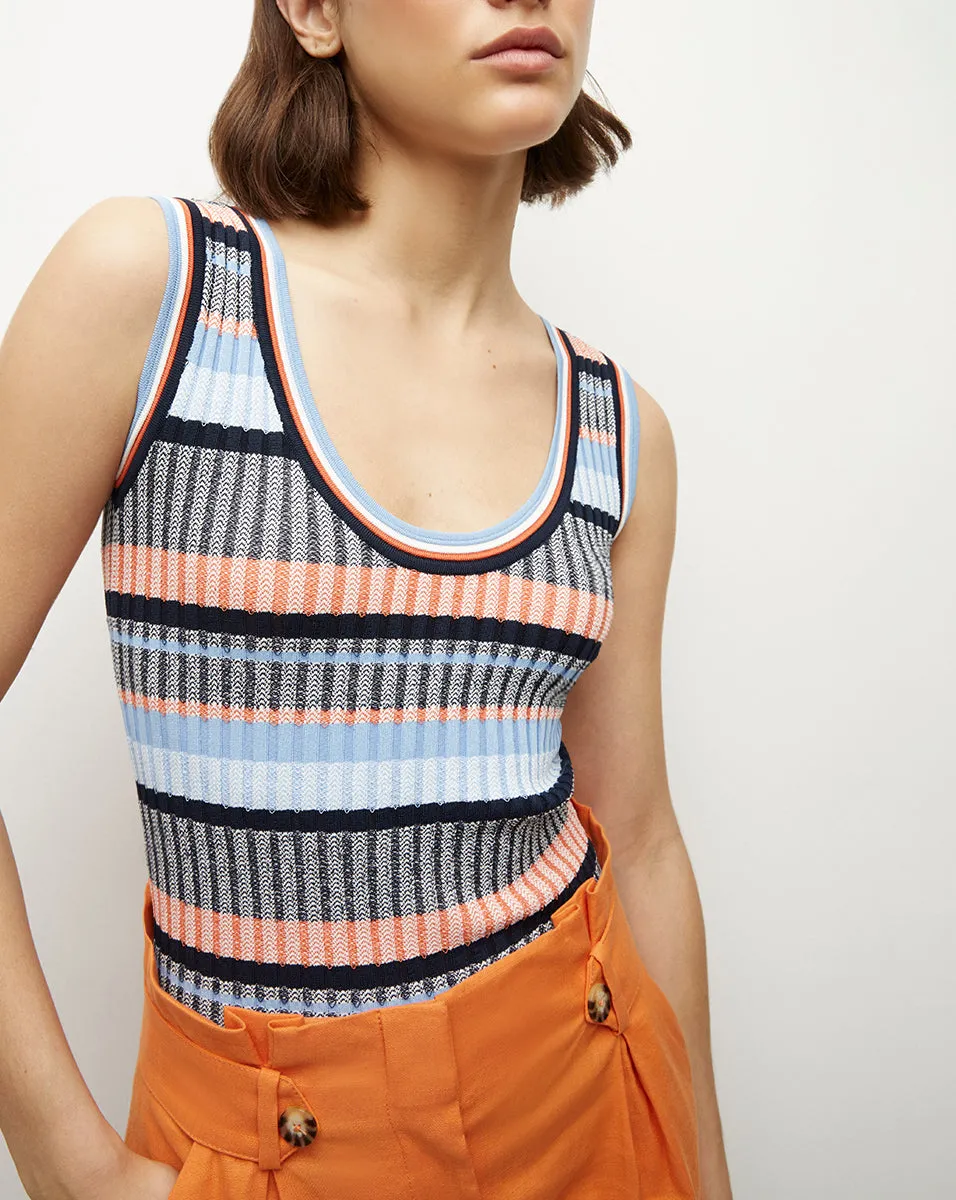 Sandra Ribbed Tank sold by Ulla Johnson