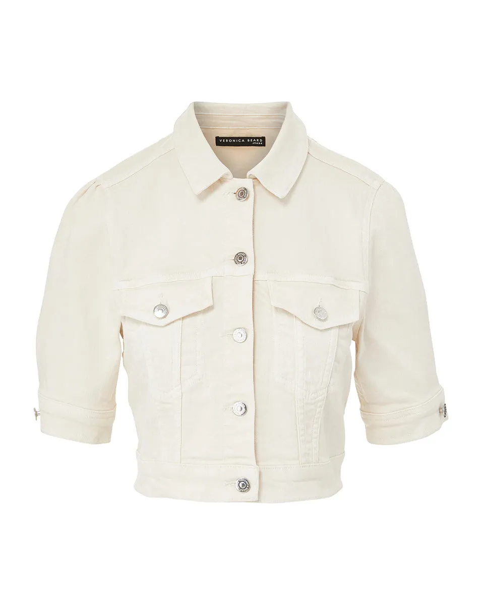 Raina Short-Sleeved Denim Jacket sold by Ulla Johnson product image thumbnail 5