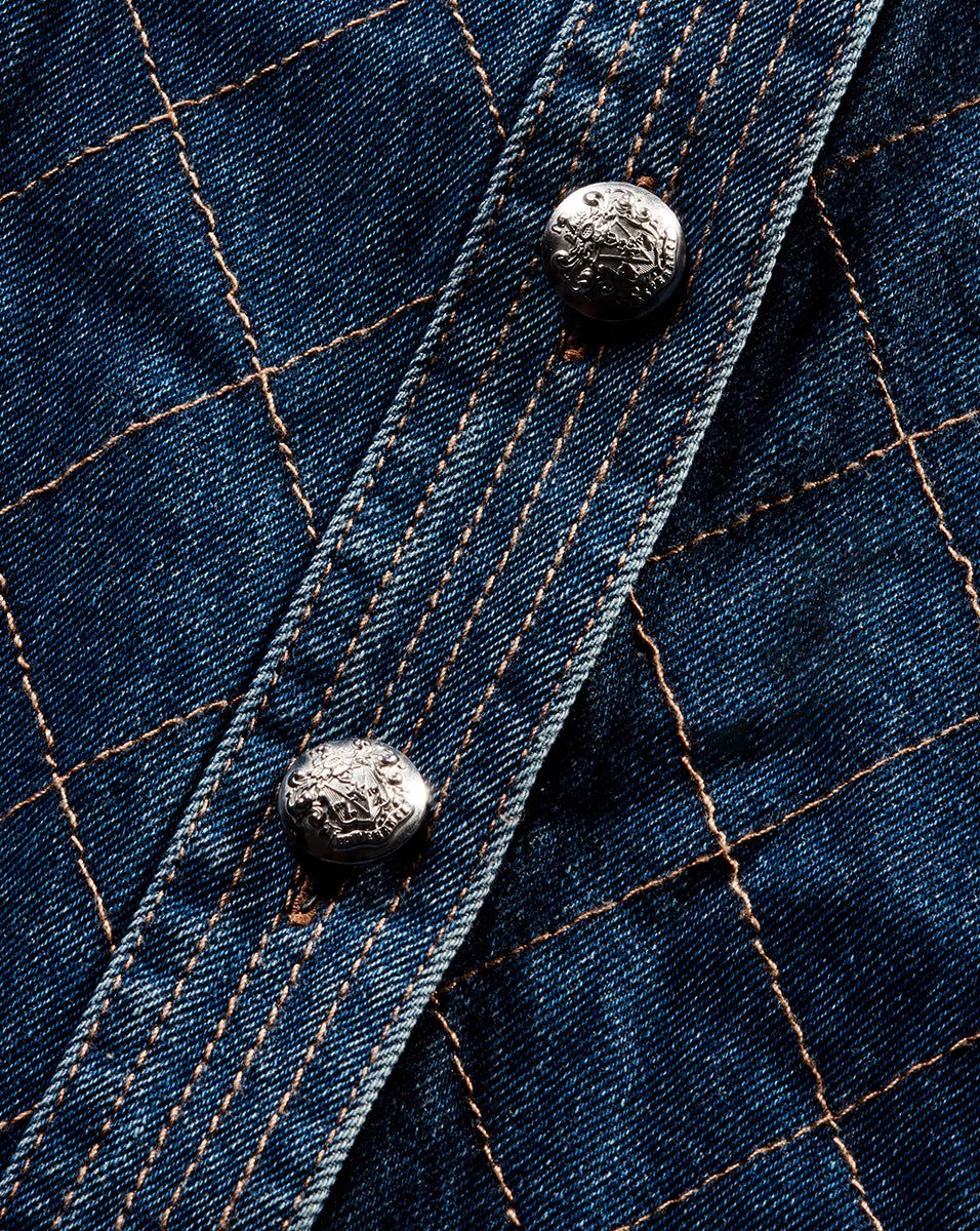 Barta Denim Quilted Dickey sold by Ulla Johnson product image thumbnail 3