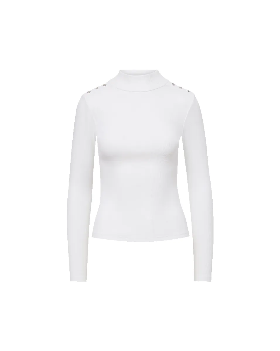 Nate Mockneck Top With Buttons sold by Ulla Johnson product image thumbnail 5