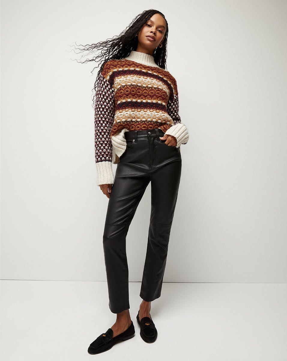 Carly Kick-Flare Leather Pant sold by Ulla Johnson