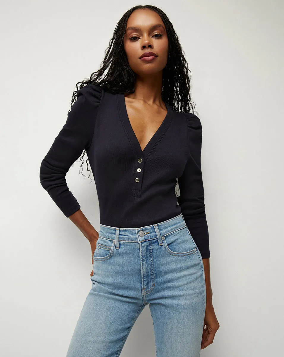 Dekalb Puff-Sleeve Top sold by Ulla Johnson