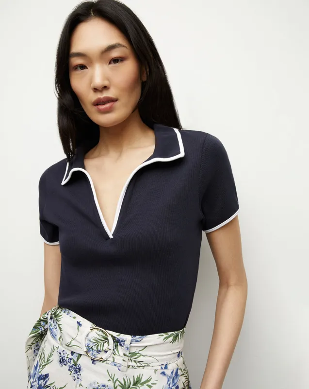 Kearney Ribbed Tee made by Veronica Beard