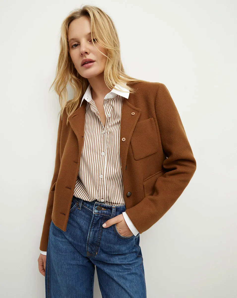 Lyssa Collarless Jacket sold by Ulla Johnson