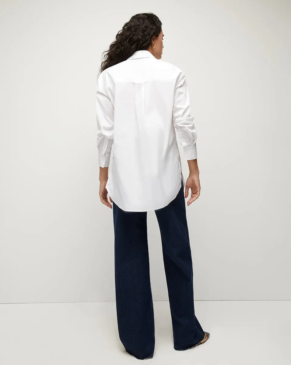 Lloyd Button-Down Top | Logo Crest sold by Ulla Johnson product image thumbnail 3