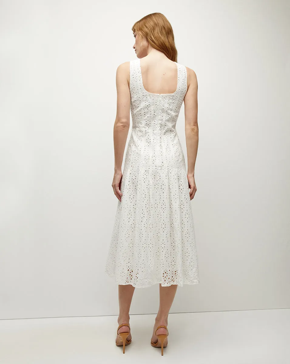 Jolie Cotton Eyelet Dress sold by Ulla Johnson product image thumbnail 4