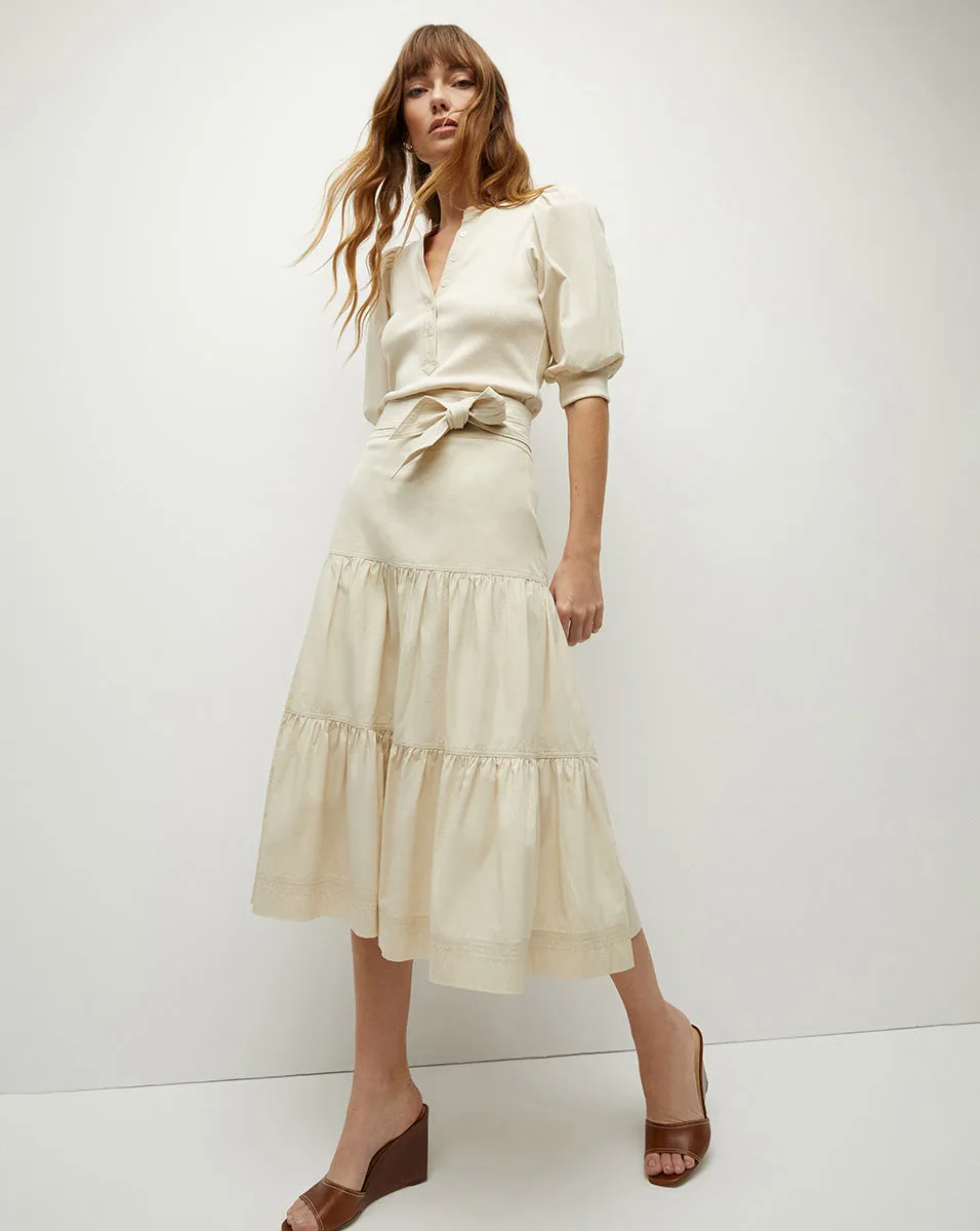 Coralee Puff-Sleeve Tee sold by Ulla Johnson product image thumbnail 4