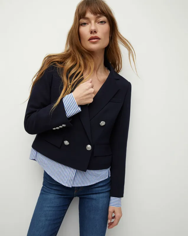 Zion Mixed-Media Jacket made by Veronica Beard