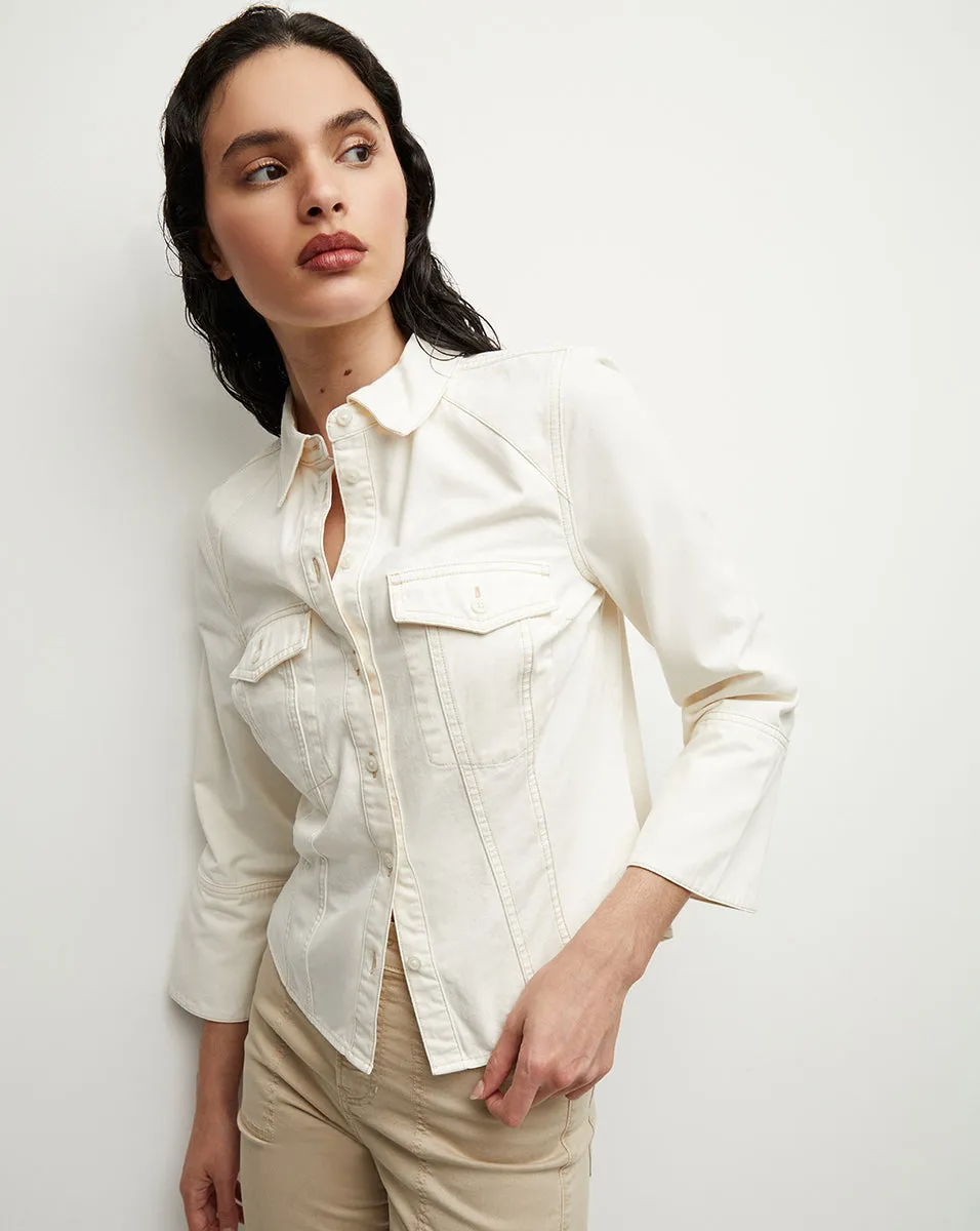 Tivi Denim Shirt sold by Ulla Johnson